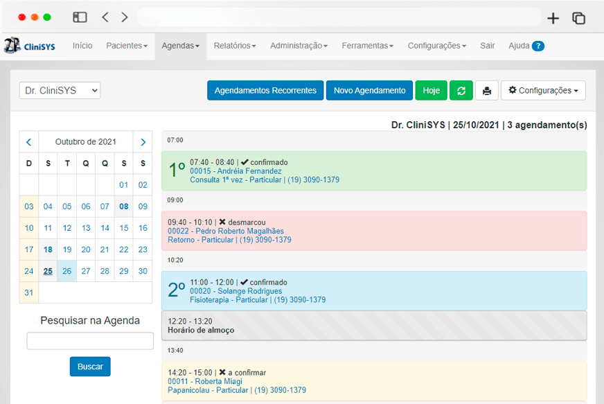 Agenda médica inteligente